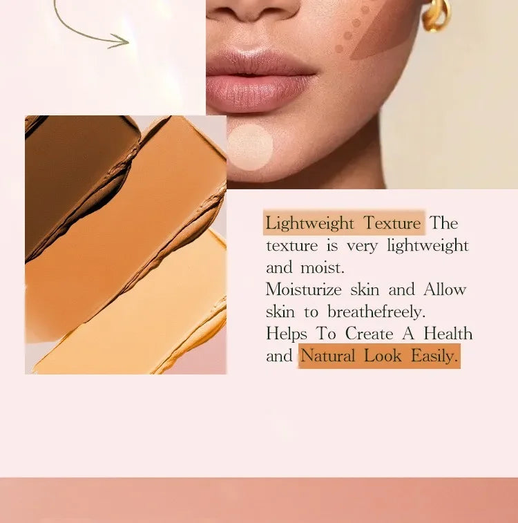 Fond de teint en bâton pour le visage, couverture complète, peau foncée, maquillage durable, contrôle de l'huile, correcteur, crème de Base, primaire naturel mat