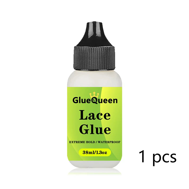 Colle pour perruque 38ml 1.3oz, adhésif imperméable pour remplacement de cheveux, résistant à la sueur et dissolvant de colle 30ml 1oz pour perruque Lace Front