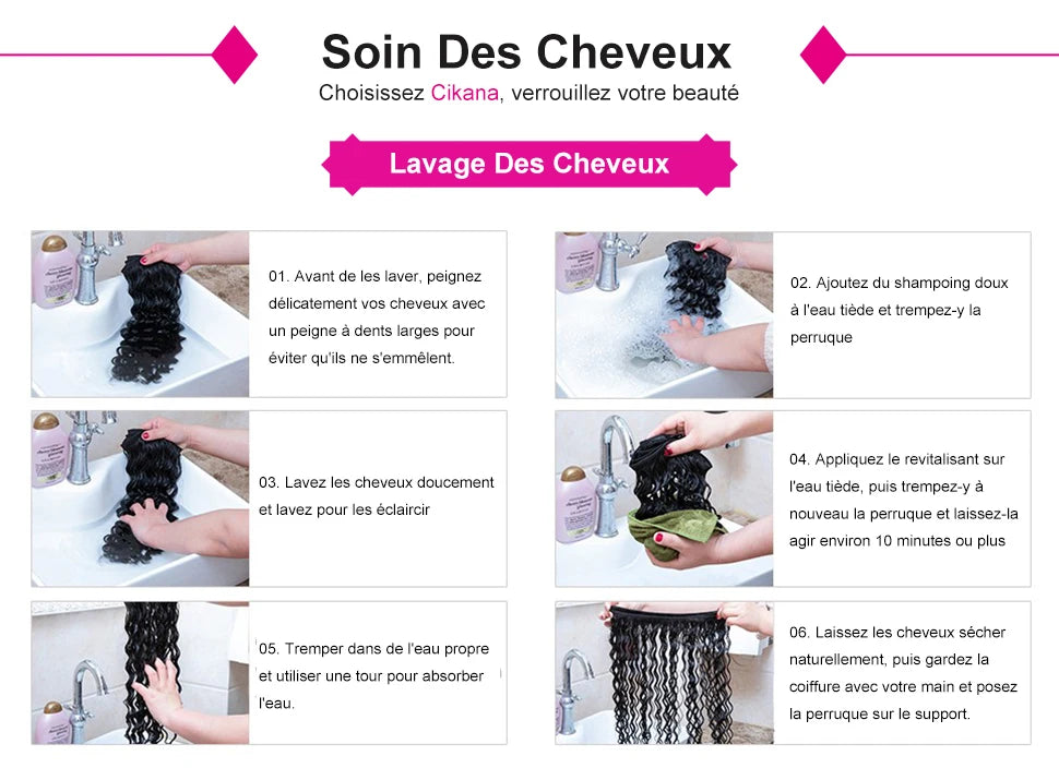 Cikana-Perruque de Cheveux Humains Lisses pour Femme, Dentelle Transparente HD, 13x6, 13x4, 30 32 Pouces, Pre-Plucked