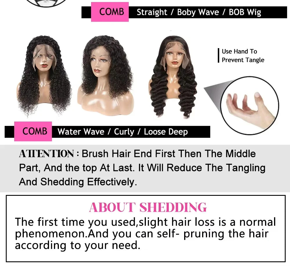 13X4 court bouclés coupe lutin perruques cheveux humains Transparent Rose bouclés dentelle frontale perruques cheveux humains pour les femmes noires