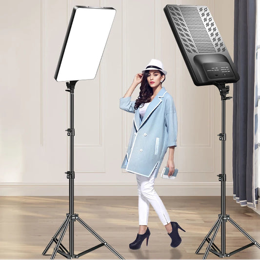Lumière de Studio Photo LED pour Éclairage de Maquillage, Appareil Photo Portable, Lampe de Panneau de Photographie Statique, Vidéo, 2700K-7500K