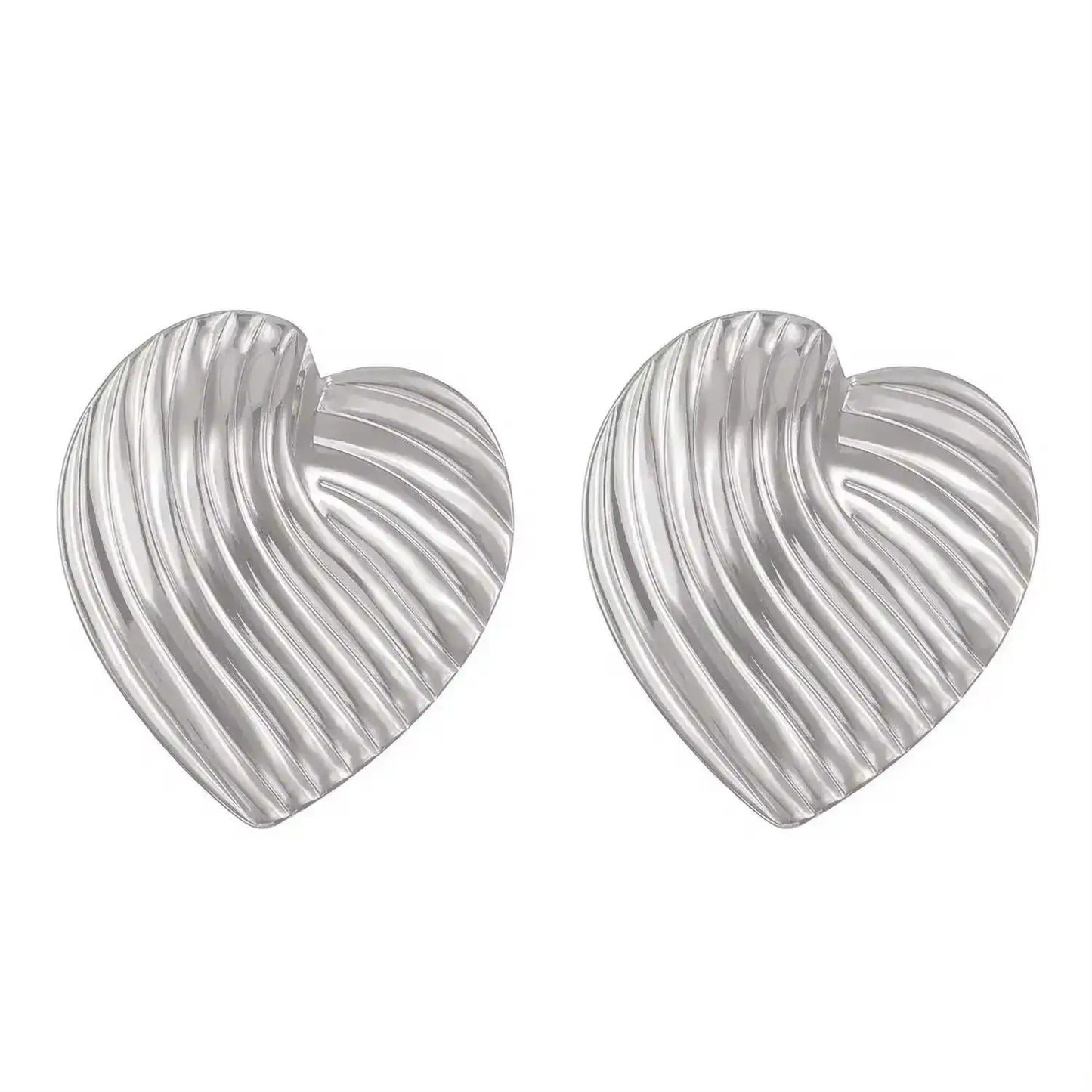 Boucles d'Oreilles Exagérées en Or pour Femme, Bijoux en Métal, Grand Cuir oral elu, Tendance, Nouvelle Collection 2024