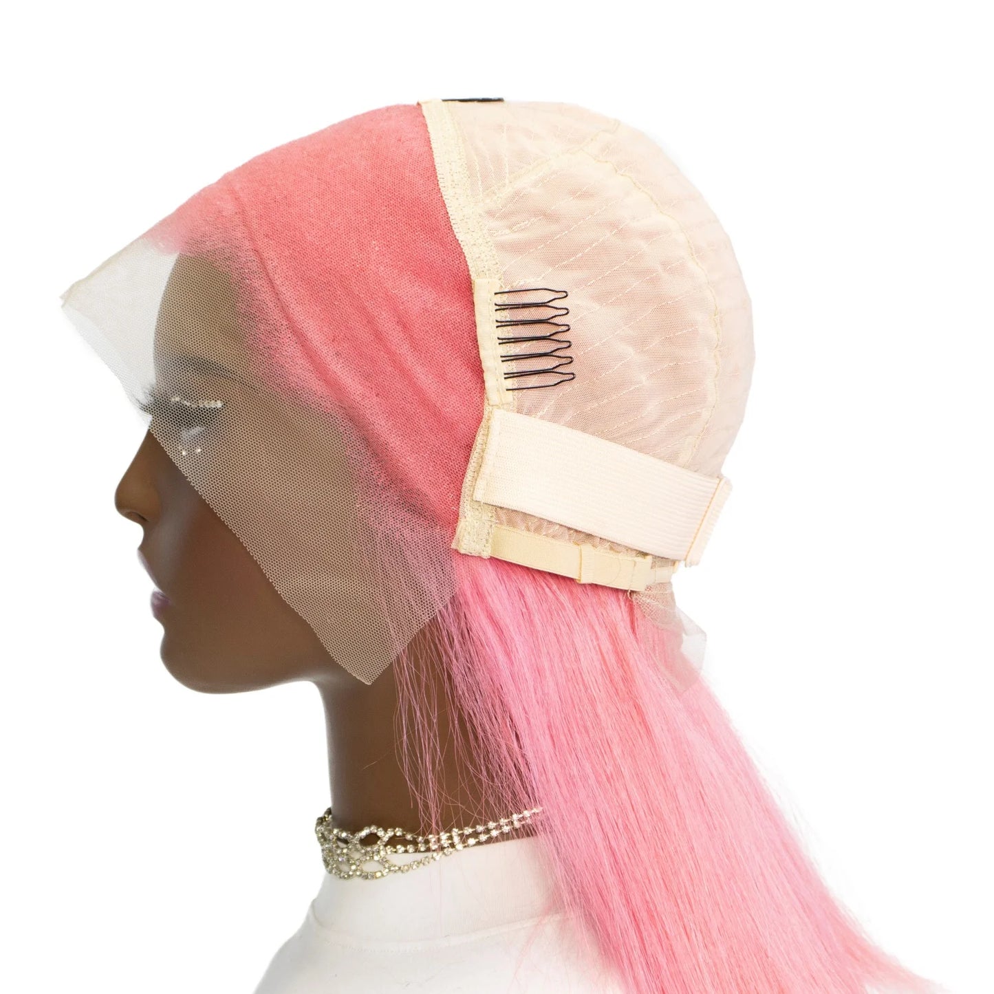 Cheveux humains Rose Rose droite Bob perruques pour femmes brésiliennes 13X4 dentelle avant perruques courtes dentelle frontale pré-plumée couleur Rose Bob perruque