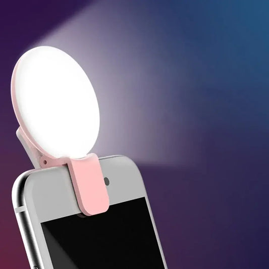 Anneau lumineux LED pour Selfie, pour téléphone Portable, Mini, Durable, pratique, trois arrêts de gradation, Clip de photographie, lumière de remplissage