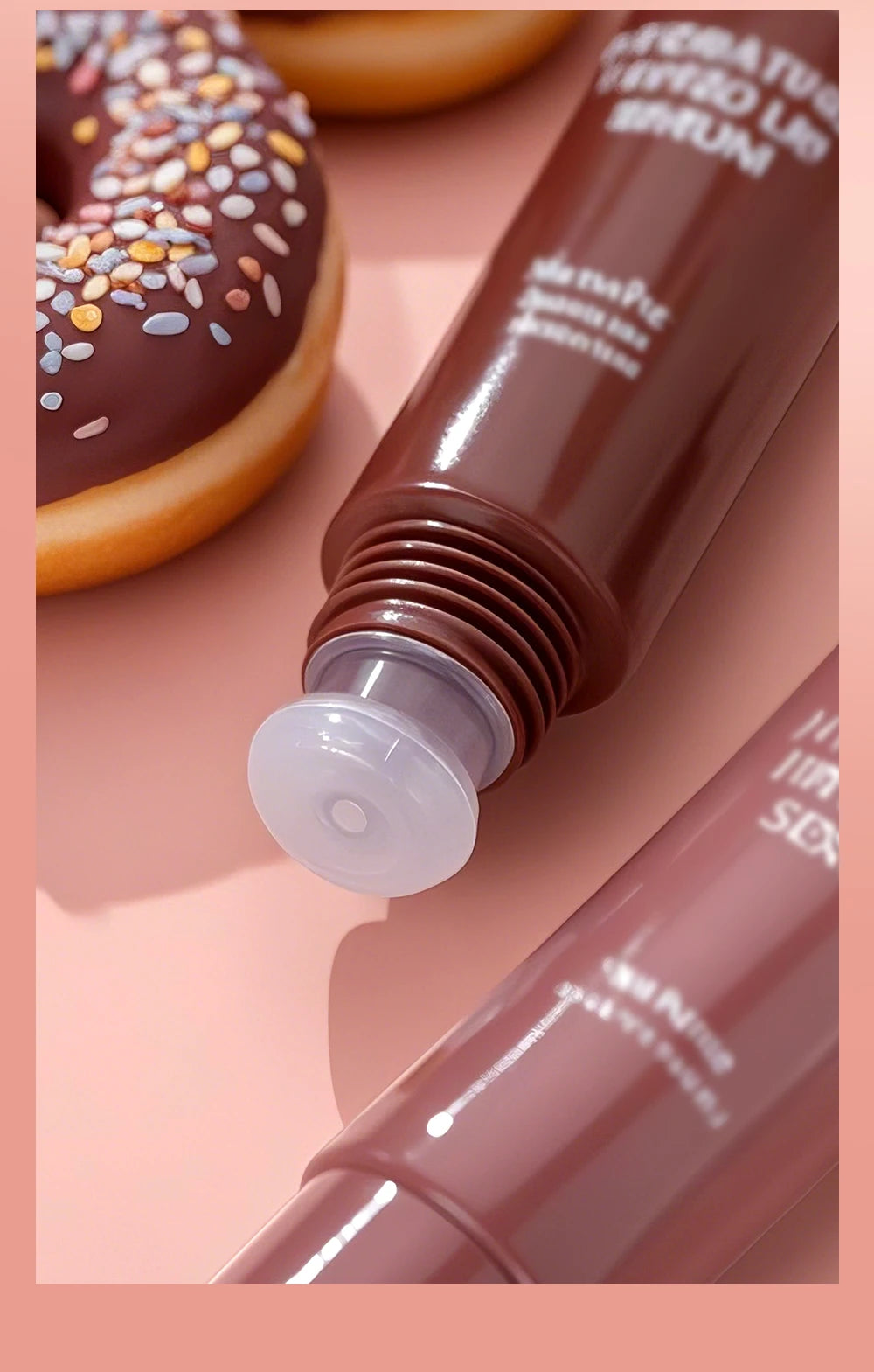 Brillant à lèvres repulpant marron nu, huile hydratante colorée, teinte transparente, Tube souple, maquillage, beauté, soins pour les lèvres, 12g