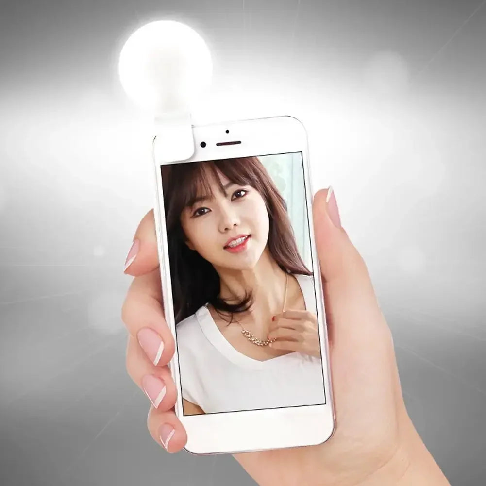 Anneau lumineux LED pour Selfie, pour téléphone Portable, Mini, Durable, pratique, trois arrêts de gradation, Clip de photographie, lumière de remplissage