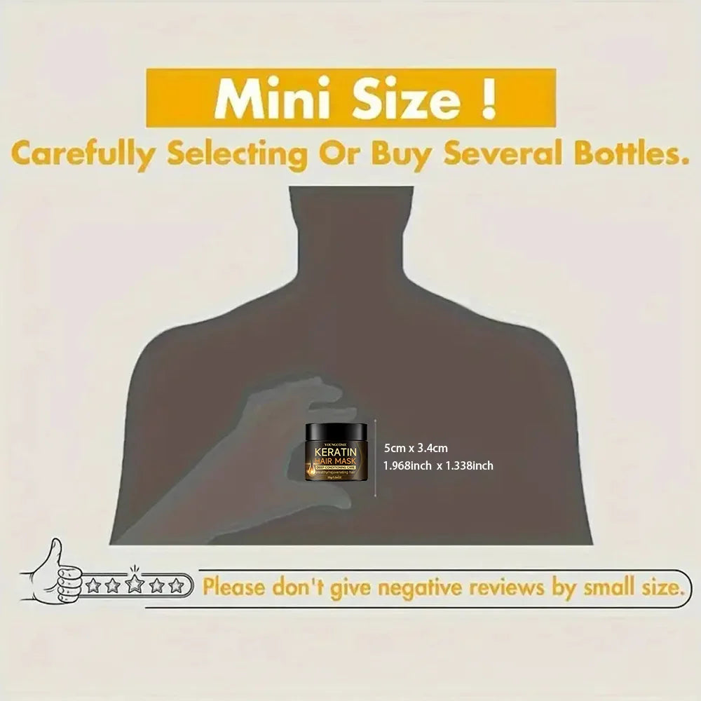 Masque capillaire à la kératine, revitalisant hydratant, doux et lisse, frisottis, soins pour cheveux endommagés, réparation des cheveux endommagés, restauration de la brillance