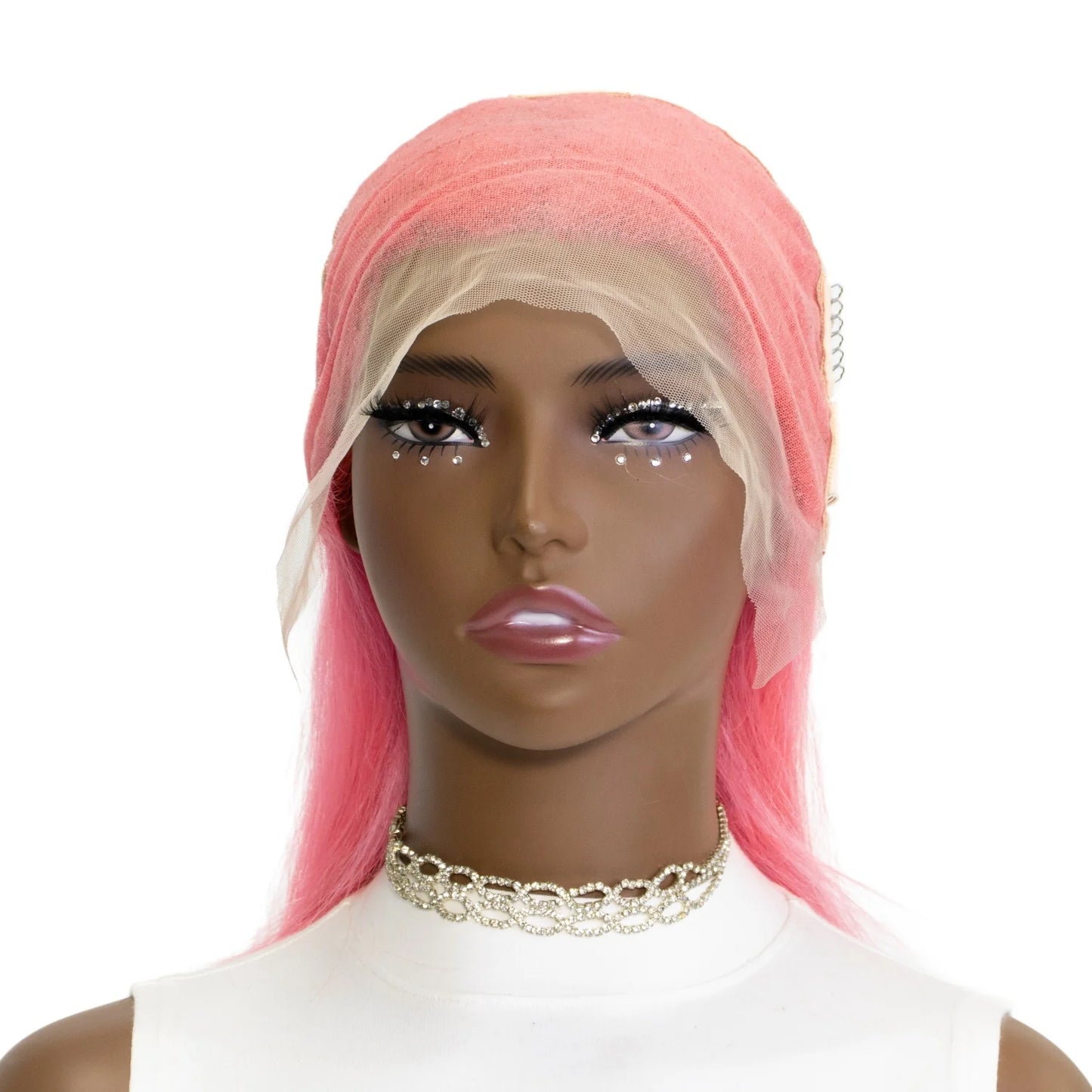 Cheveux humains Rose Rose droite Bob perruques pour femmes brésiliennes 13X4 dentelle avant perruques courtes dentelle frontale pré-plumée couleur Rose Bob perruque