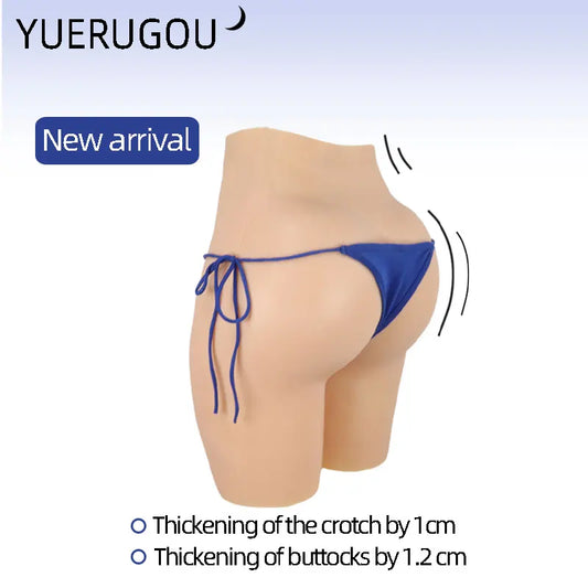 YUERUGOU Culotte vaginale réaliste en silicone pour transexuelle, pantalon de chatte Crossdresser, sexe Éltransgenre, faux sous-vêtements, élévateur de hanche, mise à niveau