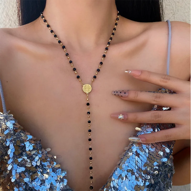 Bohême conque étoile de mer Imitation collier de perles pour les femmes de luxe exquis perlé coquille pendentif collier plage vacances bijoux