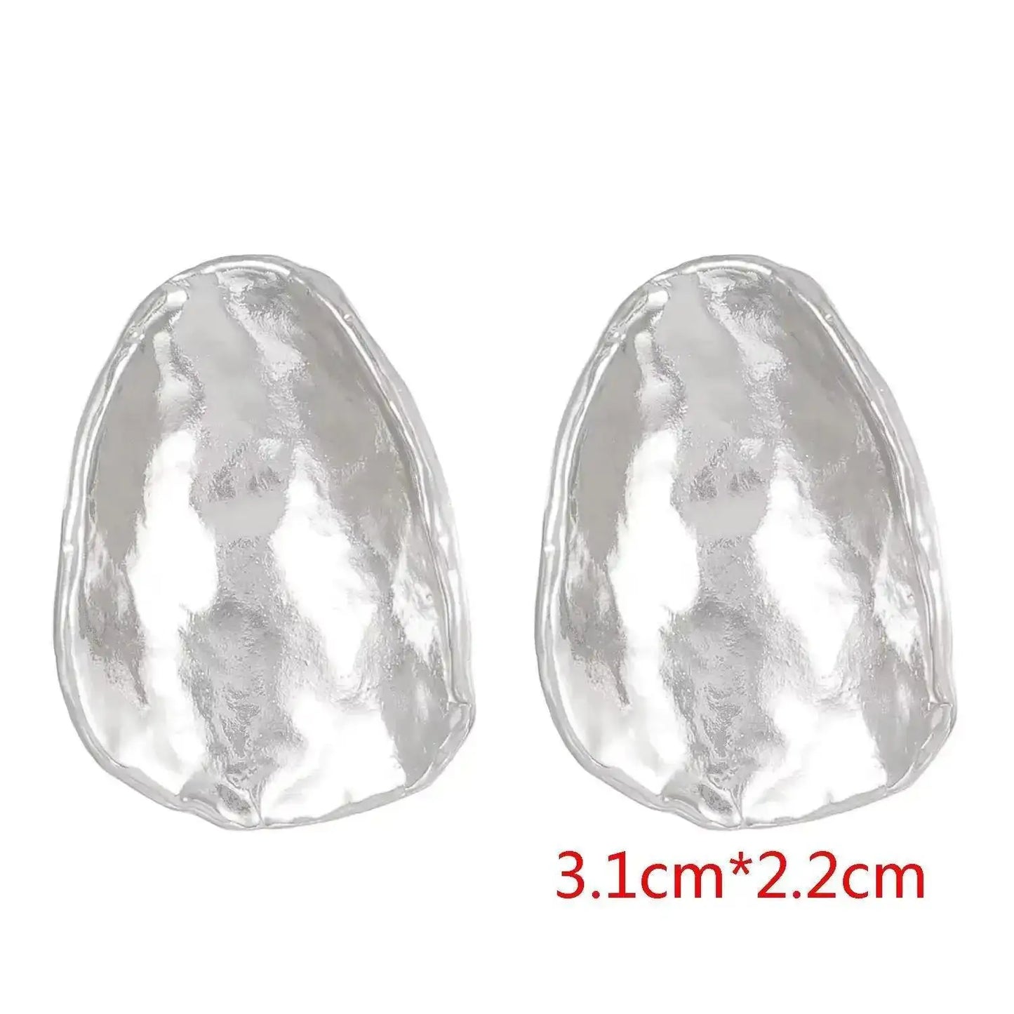 Boucles d'Oreilles Exagérées en Or pour Femme, Bijoux en Métal, Grand Cuir oral elu, Tendance, Nouvelle Collection 2024
