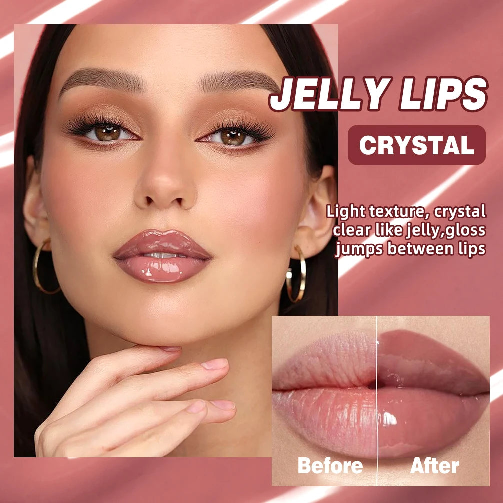 Brillant à lèvres repulpant marron nu, huile hydratante colorée, teinte transparente, Tube souple, maquillage, beauté, soins pour les lèvres, 12g