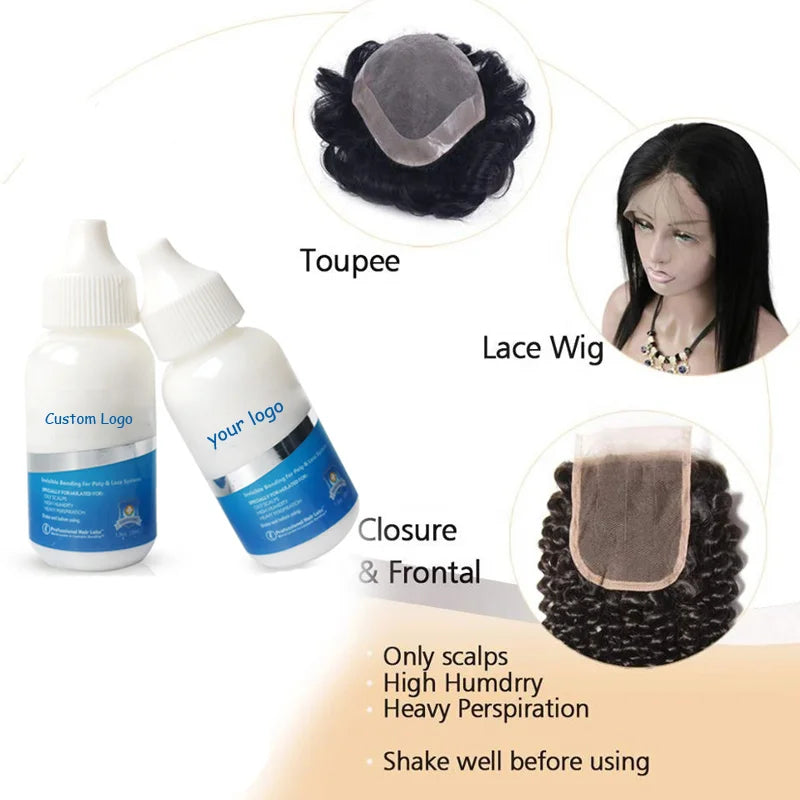 Colle pour perruque Lace Front Wig, tenue supplémentaire, étanche, 38ml, Super collage, pour bonnet de perruque, 1 pièce, outils de coiffure, 1.3Oz