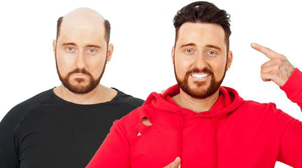 Prothèse capillaire 100% cheveux humains, délié naturel, toupet pour homme, base complète en PU, perruques bouclées pour homme, unité de remplacement souple, 0.1mm, 18mm