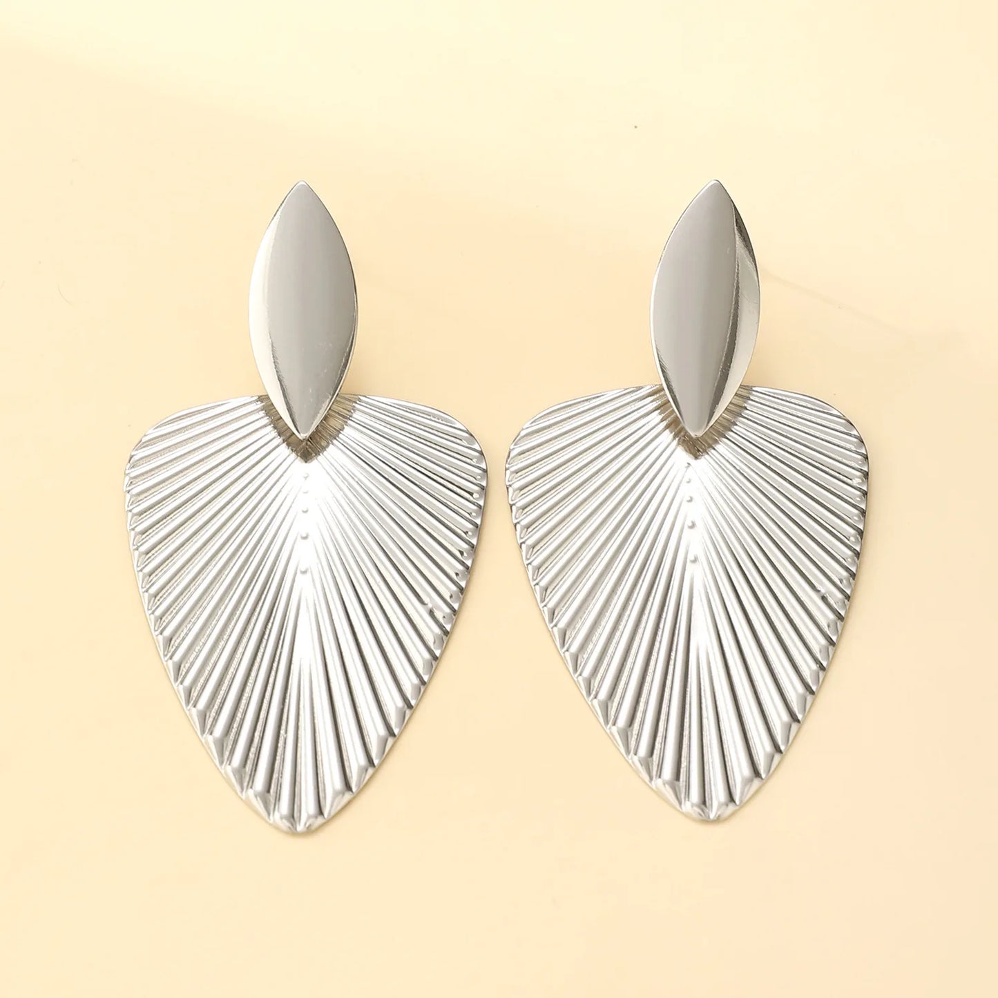 Boucles d'Oreilles Exagérées en Or pour Femme, Bijoux en Métal, Grand Cuir oral elu, Tendance, Nouvelle Collection 2024