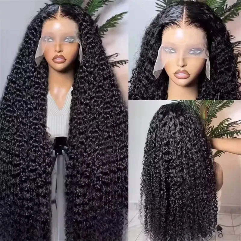 Perruques de cheveux humains à dentelle frontale HD 13x6 360, densité 250, 40-46 pouces, ondulation profonde, pré-épilées, pour femmes noires