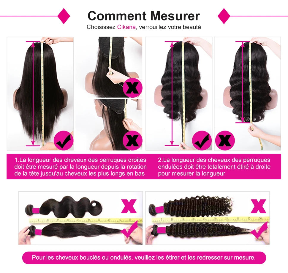 13x6 HD Transparent Lace Frontal Human Hair Wig Straight Hair 30 32 Inch 13x4 Lace Frontal Wig PrePlucked For Women Cikana