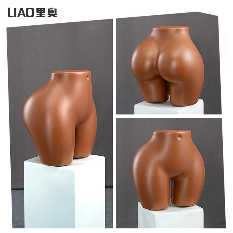 Brésilien BBL gros hanches corps féminin Mannequin torse africain grande taille fesses femmes factice en plastique pour sous-vêtements et vêtements affichage
