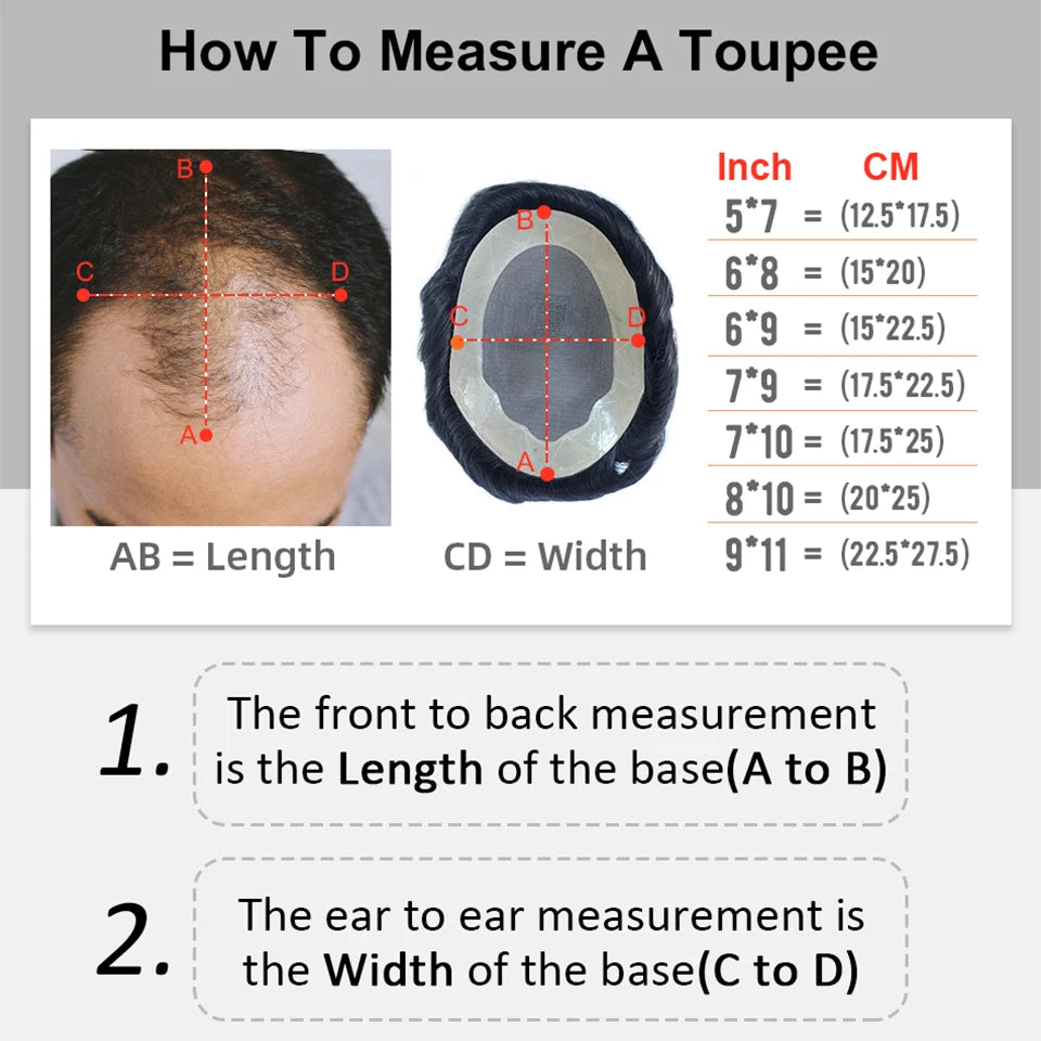 Perruque de cheveux humains en dentelle française avec PU pour homme, toupet confortable, vague naturelle, système de remplacement, prothèse capillaire masculine durable