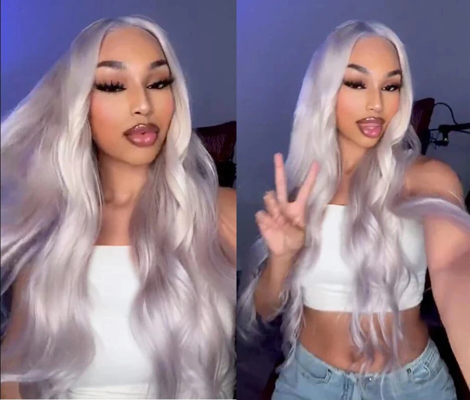 13x6 HD Transparent 613 Blonde dentelle frontale perruques de cheveux humains brésilien droite dentelle avant perruques de cheveux humains peuvent être teintes n'importe quelle couleur