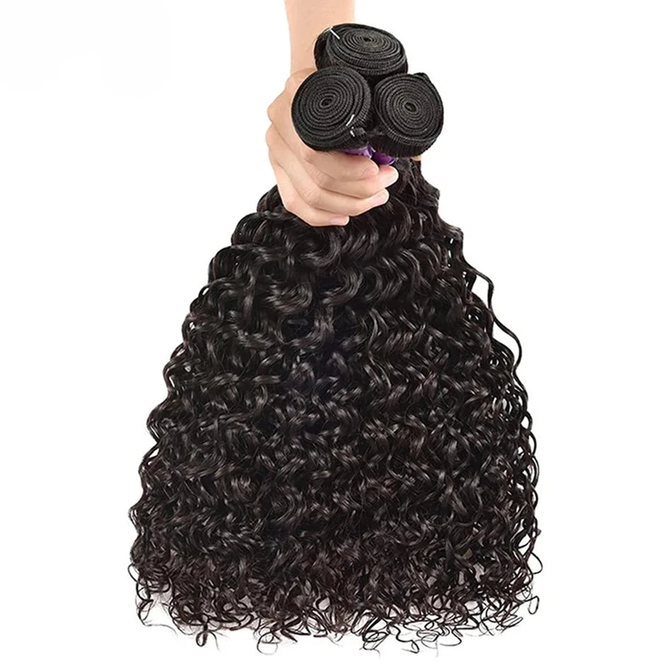 100% non transformés malaisien Remy Extensions de tissage de cheveux humains paquets de cheveux humides et ondulés cheveux humain 12A vague d'eau paquet offres
