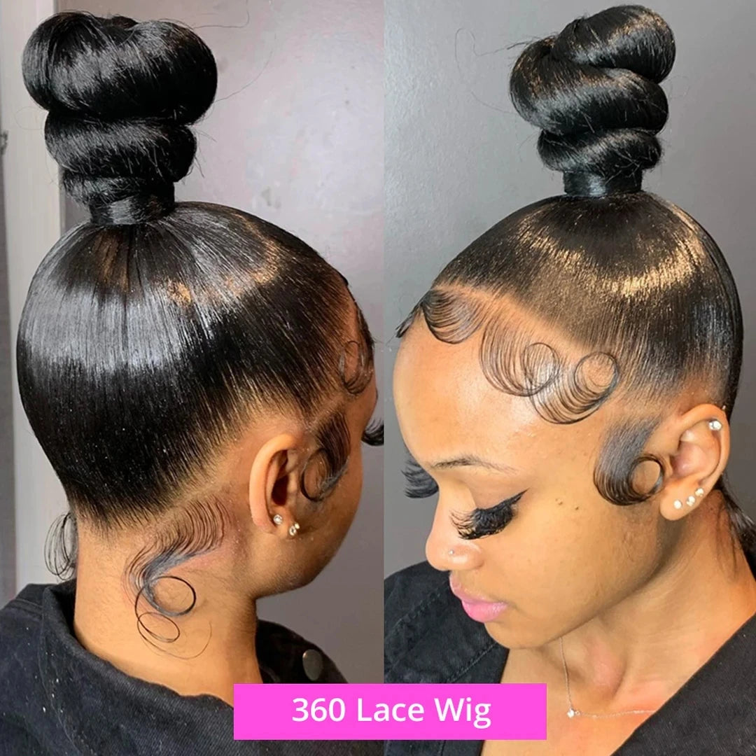 40 pouces os droit 13x6 HD Transparent dentelle frontale perruques de cheveux humains 250% brésilien 360 13x4 pleine dentelle avant perruques pour les femmes