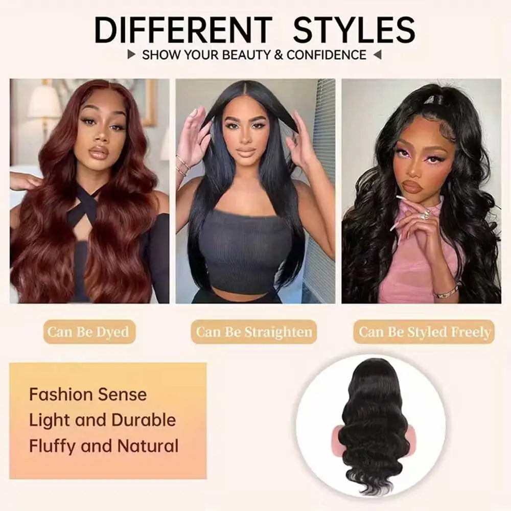 250% sans colle perruque vague de corps perruques de cheveux humains pré coupé 13x4 13x6 HD dentelle frontale perruques pré plumées bouclés avant de lacet perruques de cheveux humains