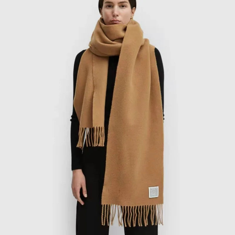 Écharpe en cachemire pour femmes, couverture épaisse et chaude d'hiver, marque de luxe, enveloppant châle, Bufanda Poncho Pashmina