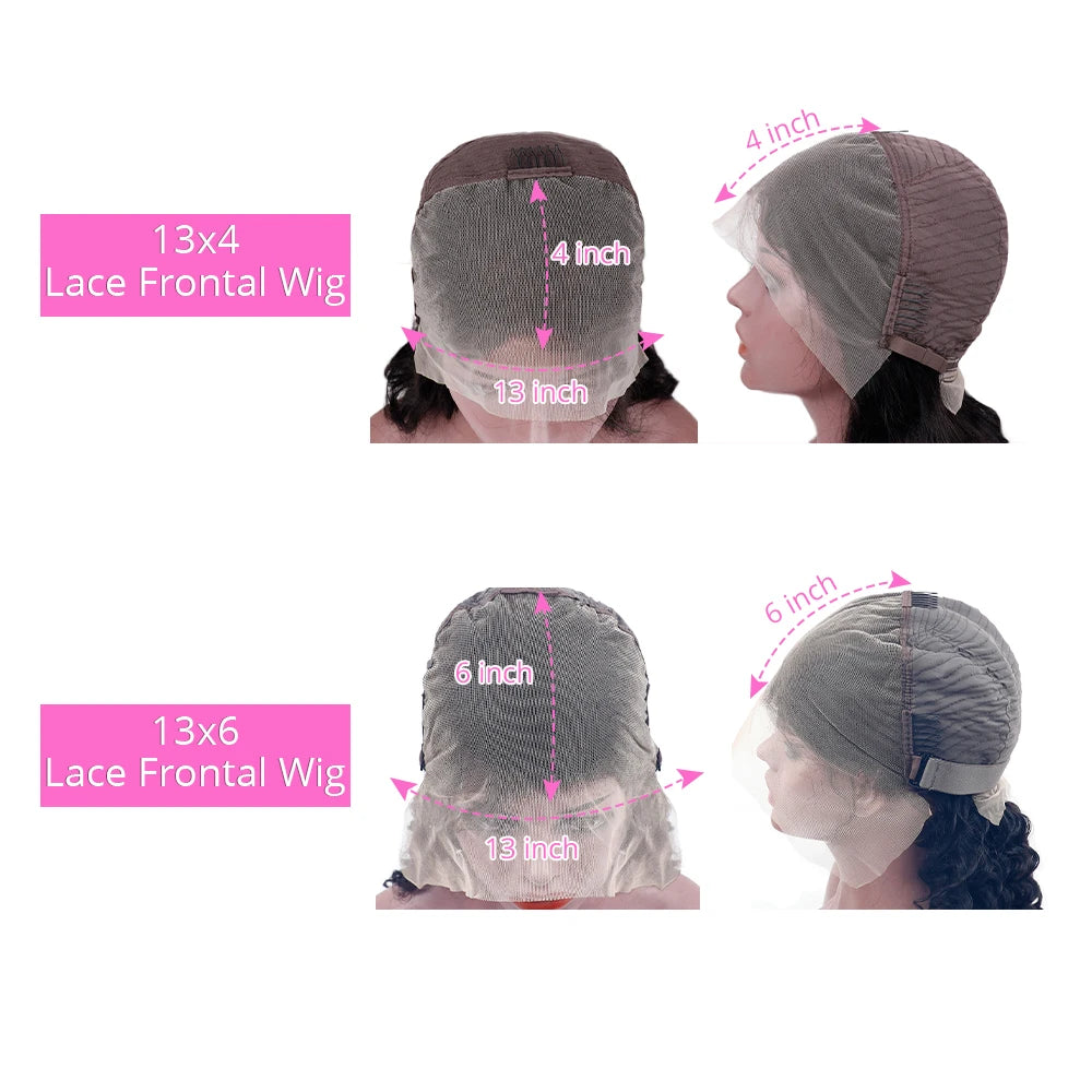 Perruque Lace Frontal Wig brésilienne naturelle, cheveux lisses, 13x4 HD, 44 46 pouces de Long, densité 200, 13x6, perruque Lace Frontal Wig transparente pour femmes