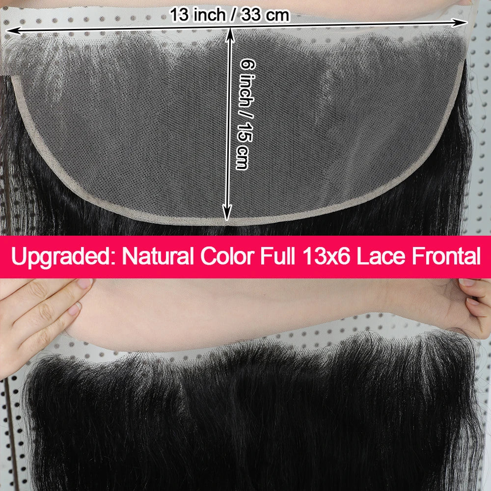 Honey Blonde 613 Lace Frontal Only 13X6 Straight Lace Frontal - Pre Plucked with Baby Hair 150% Density Brzilian Remy Human Hair